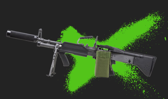 Lasertag machine-gun MK43