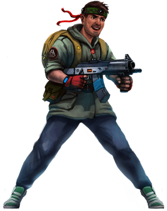 Zombie lasertag fighter